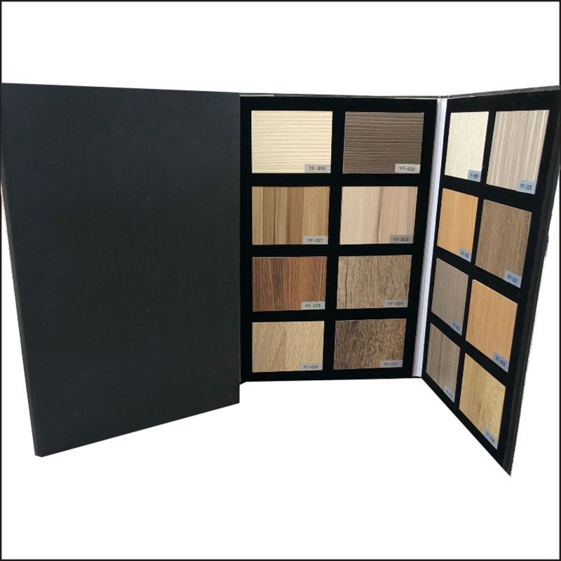 Custom Architectural Sample Book, Multi-Panel Stone Paint, Wood Veneer & Aluminum Composite Material Display Binder