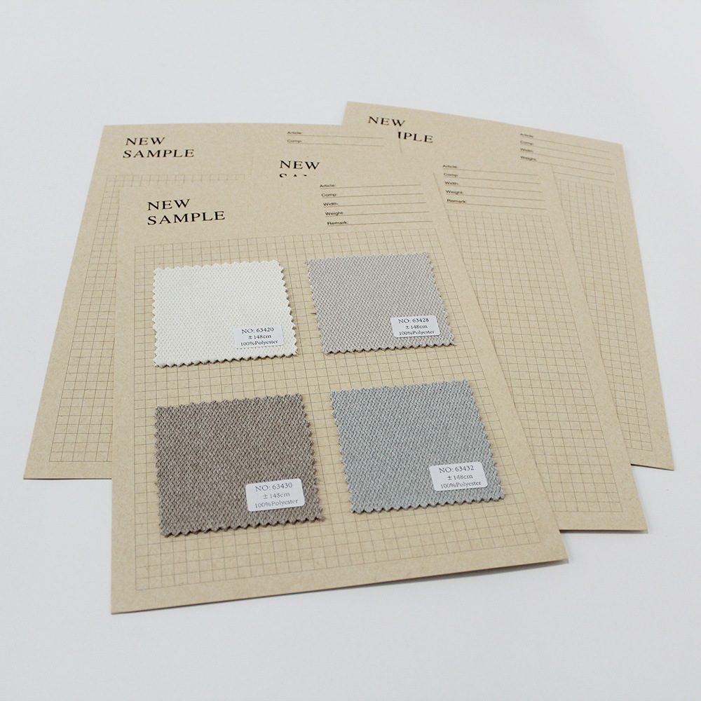 Custom B5 Fabric Sample Card, Kraft Textile Swatch Board, and Grid-Patterned Cloth Mounting Card for Material Presentation