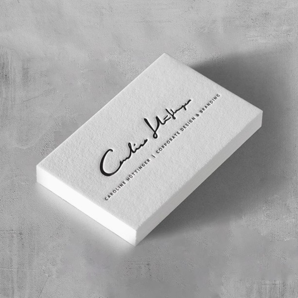 Custom Luxury Business Cards, Double-Sided Embossed and Hot Foiled Personalized Cards for Premium Corporate Branding and Professional Networking
