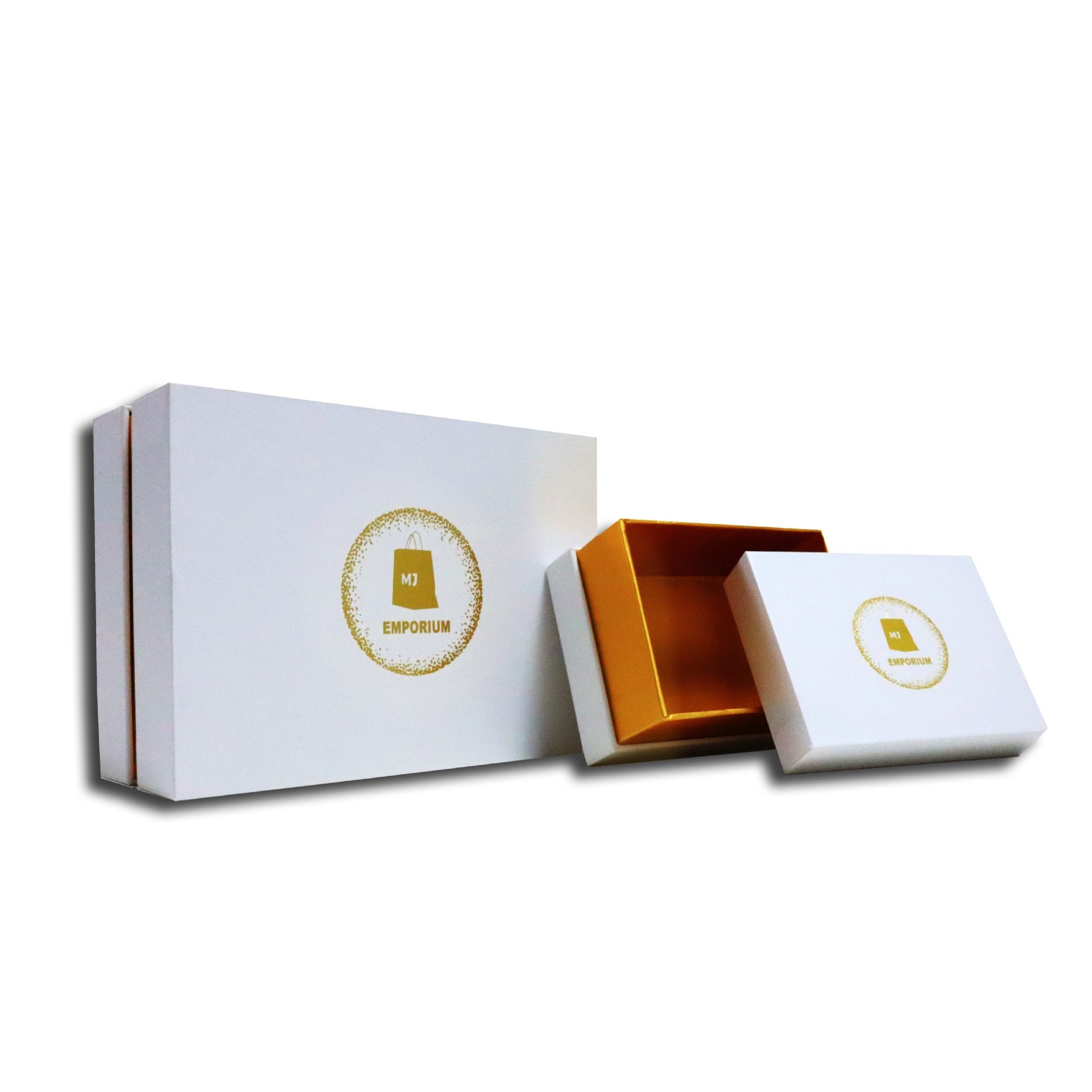 Customized Luxury Rigid Cardboard Packaging White Box