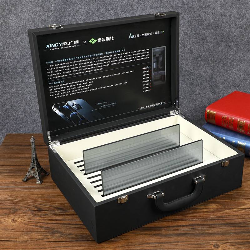Custom Sample Box, Tile and Wood Plank Display Case, Curtain Swatch Presentation Briefcase